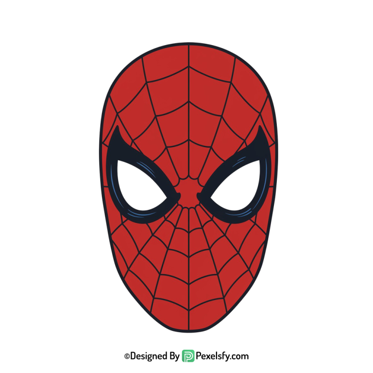 Spider Man Face Mask PNG for T-Shirts,transparent