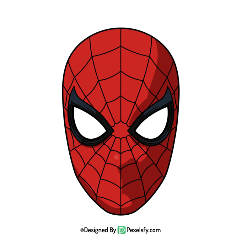 Spider Man Face Mask PNG for Stickers,transparent