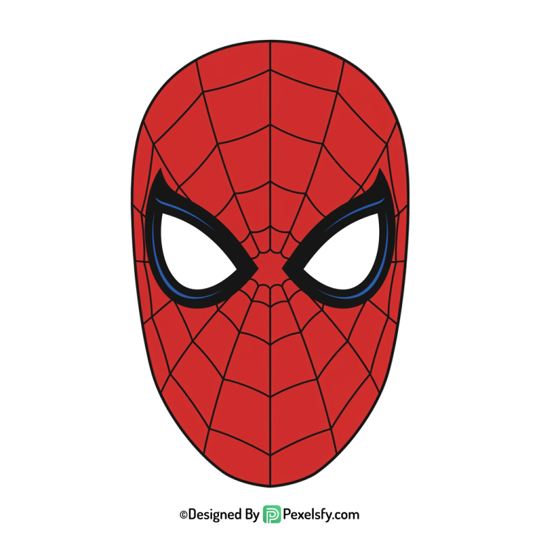 Spider Man Face Mask PNG Download,transparent background