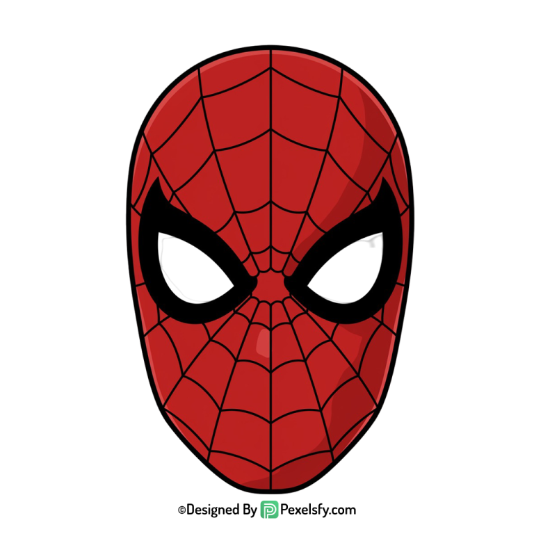 Spider Man Face Mask PNG for Invitations,transparent