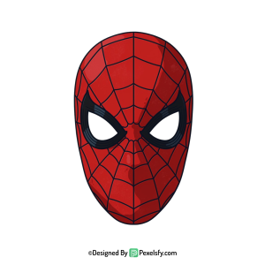 Spider Man Face Mask PNG Isolated Image,transparent