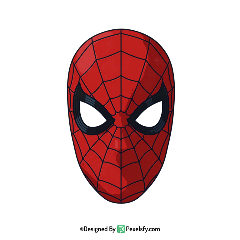 Spider Man Face Mask PNG Isolated Image,transparent