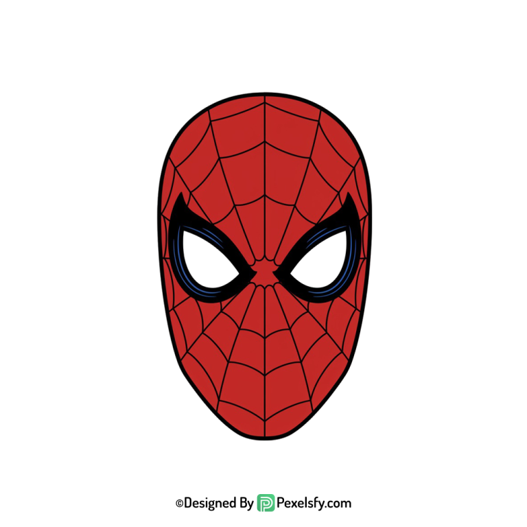 Spider Man Face Mask PNG for Party
