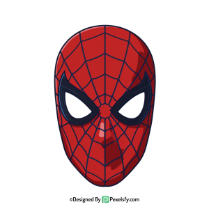 HD Spider Man Face Mask PNG,transparent background