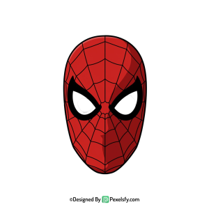 Spider Man Face Mask PNG for Kids,transparent