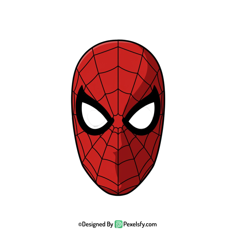Spider Man Face Mask PNG for Kids,transparent