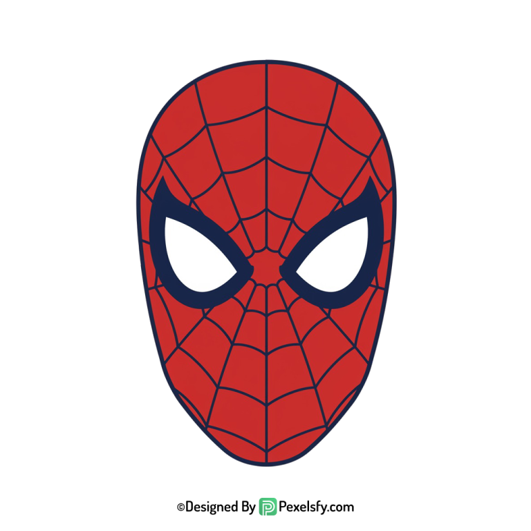 Spider Man Face Mask PNG for Crafts,transparent