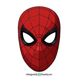 Spider Man Face Mask PNG for Posters,transparent