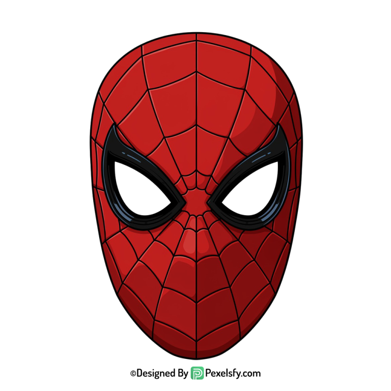 Spider Man Face Mask PNG for Posters,transparent