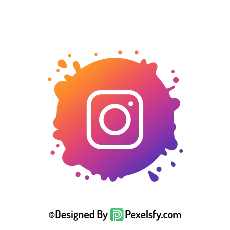 Splash Instagram Logo PNG Vector Format transparent