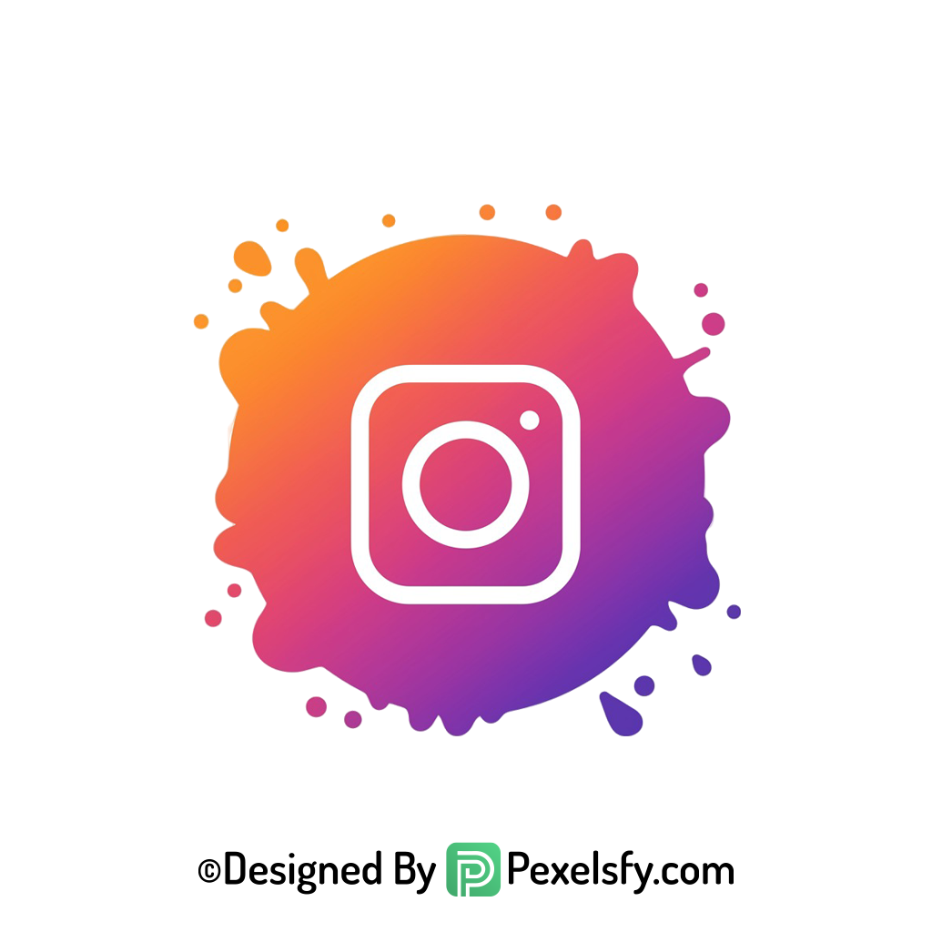 Splash Instagram Logo PNG Vector Format transparent