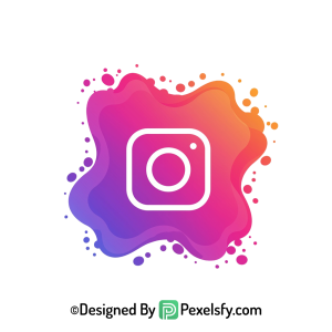 Splash Instagram Logo PNG Transparent Design transparent