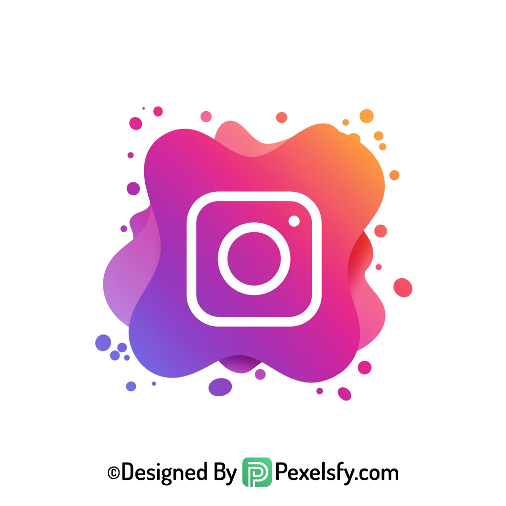 Splash Instagram Logo PNG Artistic Design transparent