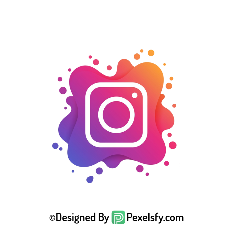 Editable Splash Instagram Logo PNG Resource transparent