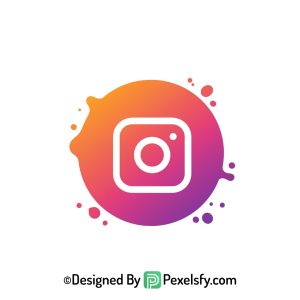 Creative Splash Instagram Logo PNG transparent background