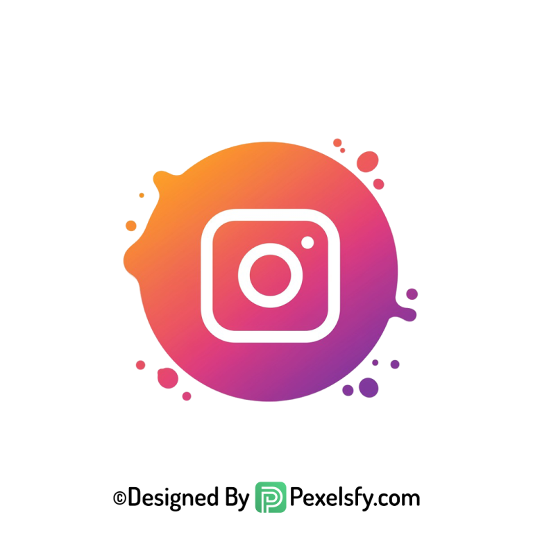 Creative Splash Instagram Logo PNG transparent background