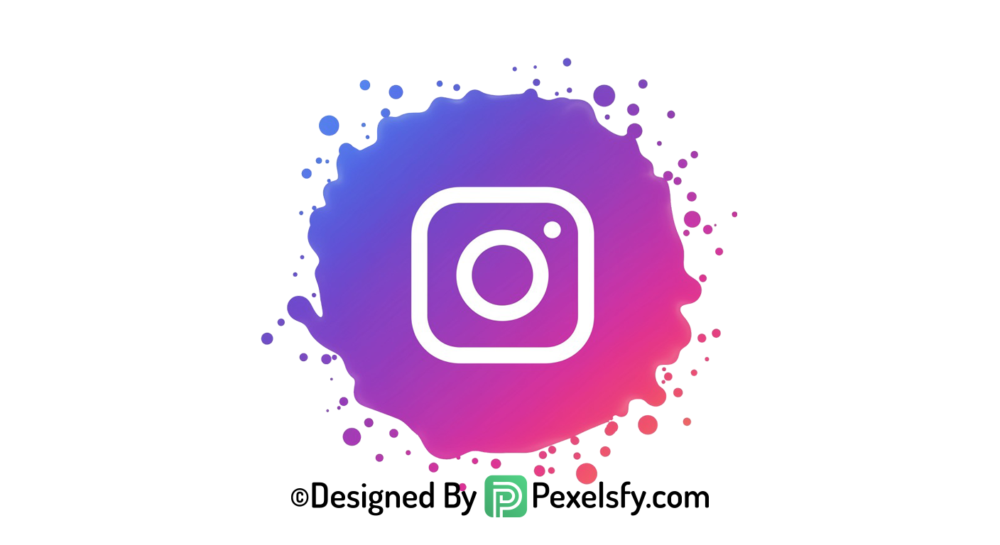 Creative Splash Instagram Logo PNG Pack transparent