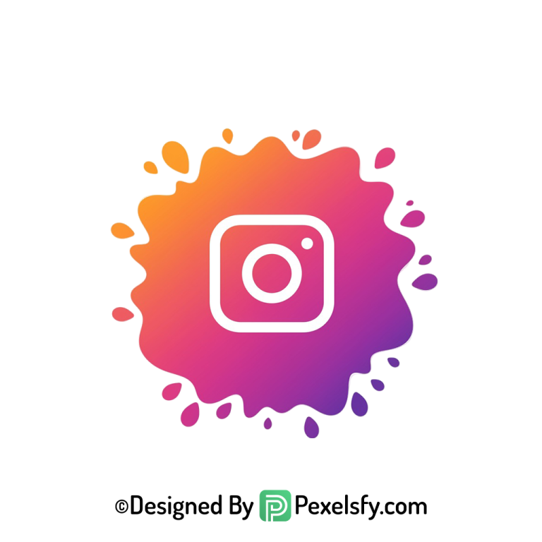 Instagram Splash Logo PNG Vector Option transparent