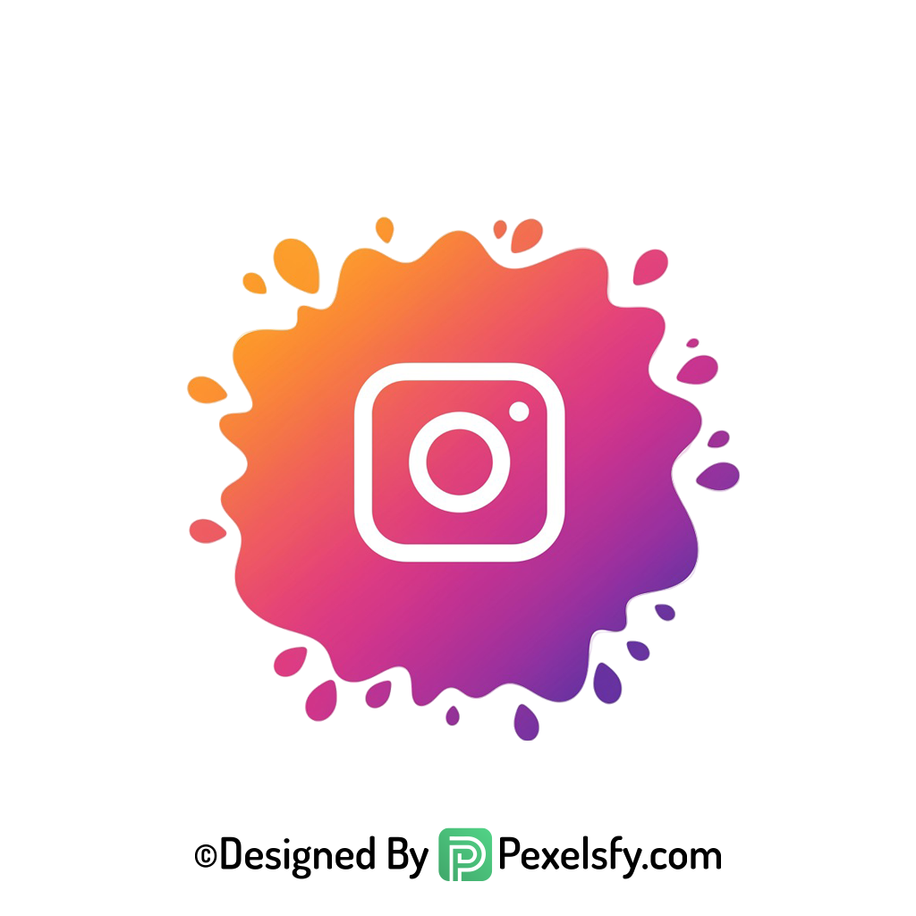 Instagram Splash Logo PNG Vector Option transparent