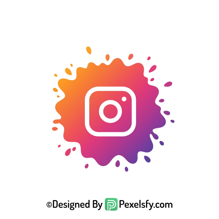 Insta Splash Logo PNG for Design transparent