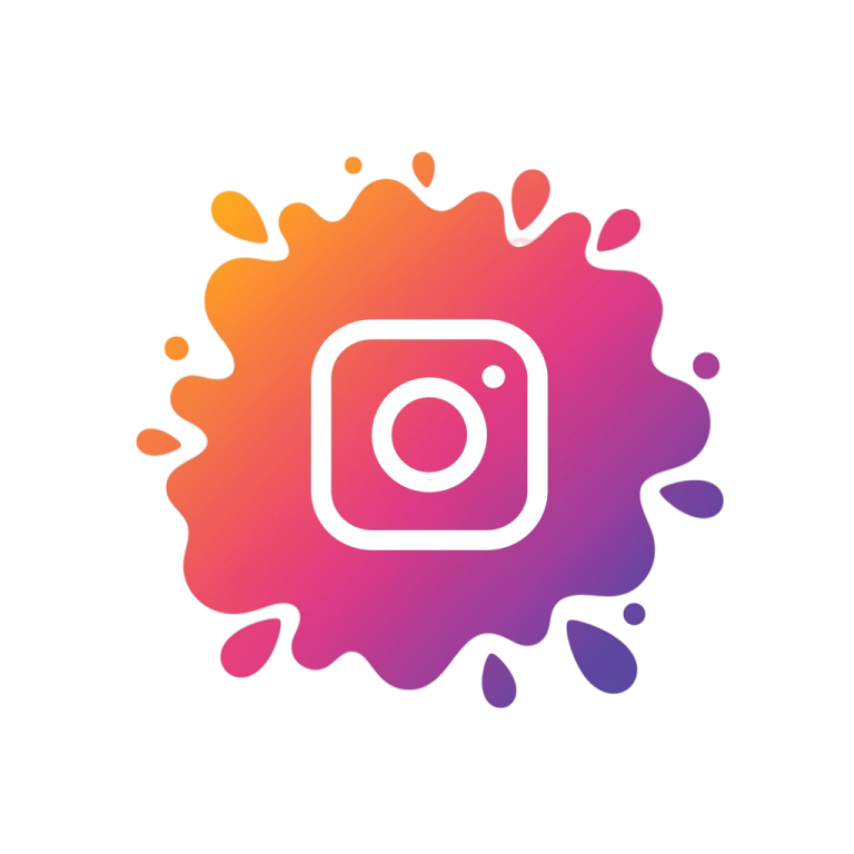 Eid Design with Instagram Splash PNG Logo,