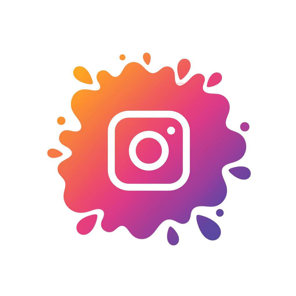 Eid Design with Instagram Splash PNG Logo,