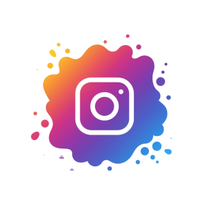 Creative Instagram Splash PNG Logo, insta transparent