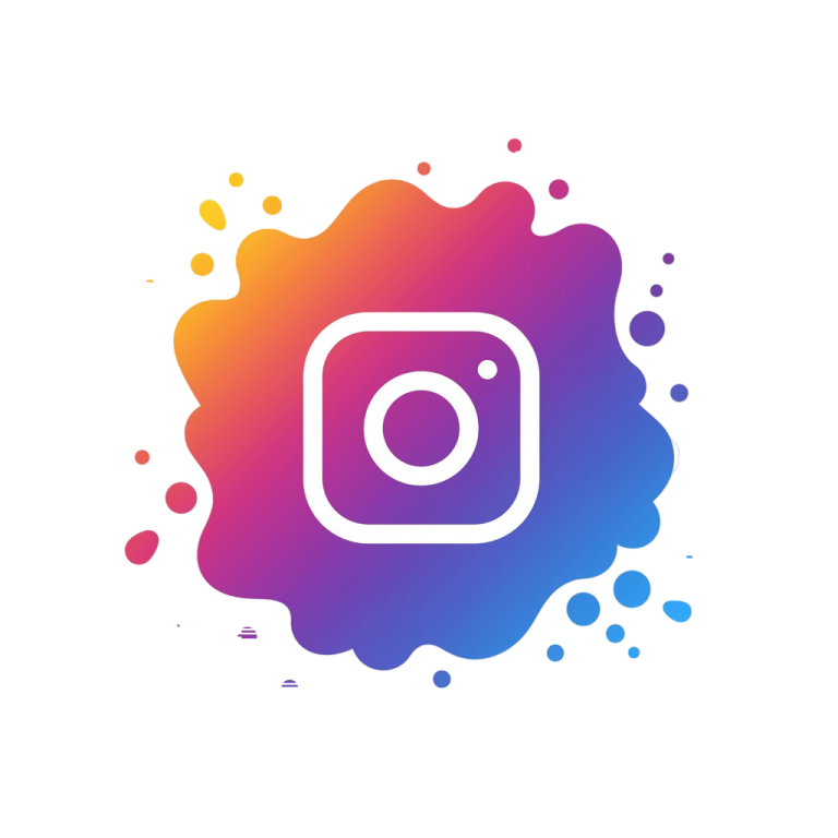 Creative Instagram Splash PNG Logo, insta transparent