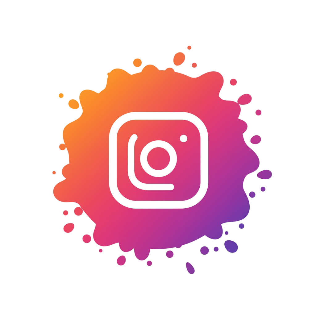 Minimal Instagram Splash PNG Logo, insta transparent