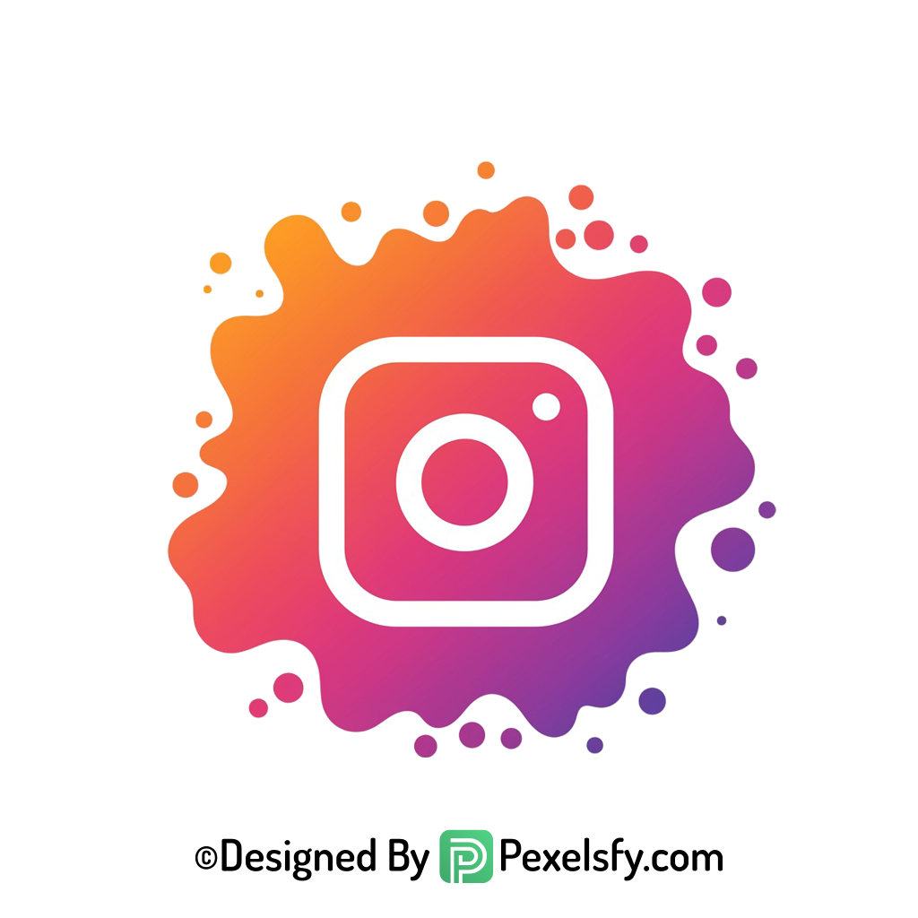 Instagram Branding Splash Logo PNG transparent background