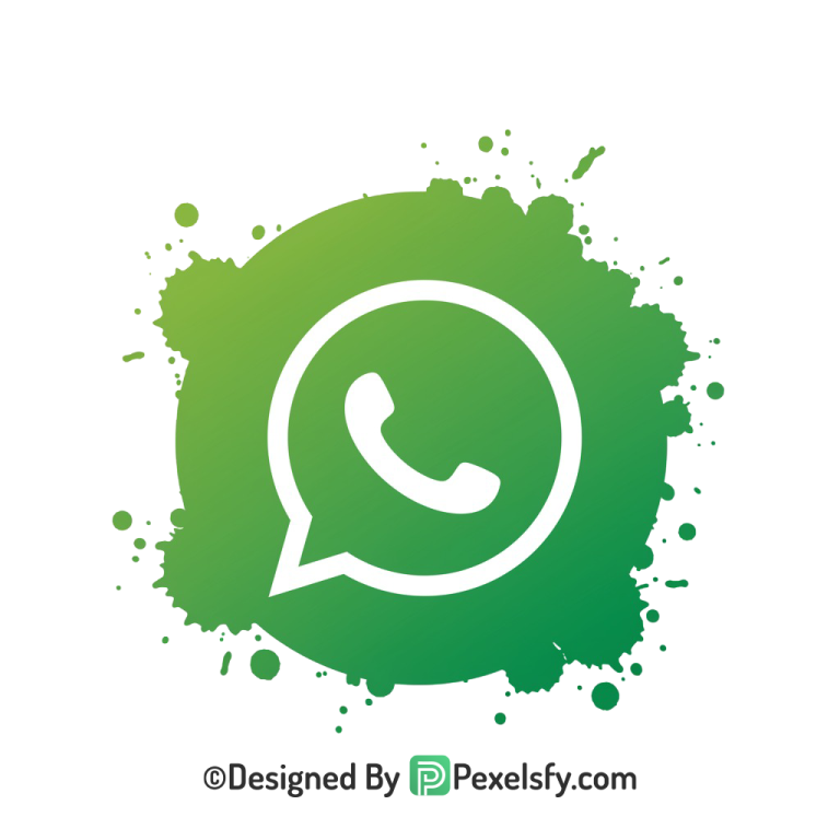 Splash WhatsApp Logo PNG with Shadow