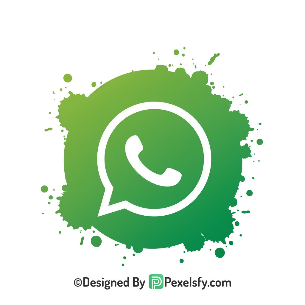 Splash WhatsApp Logo PNG with Shadow