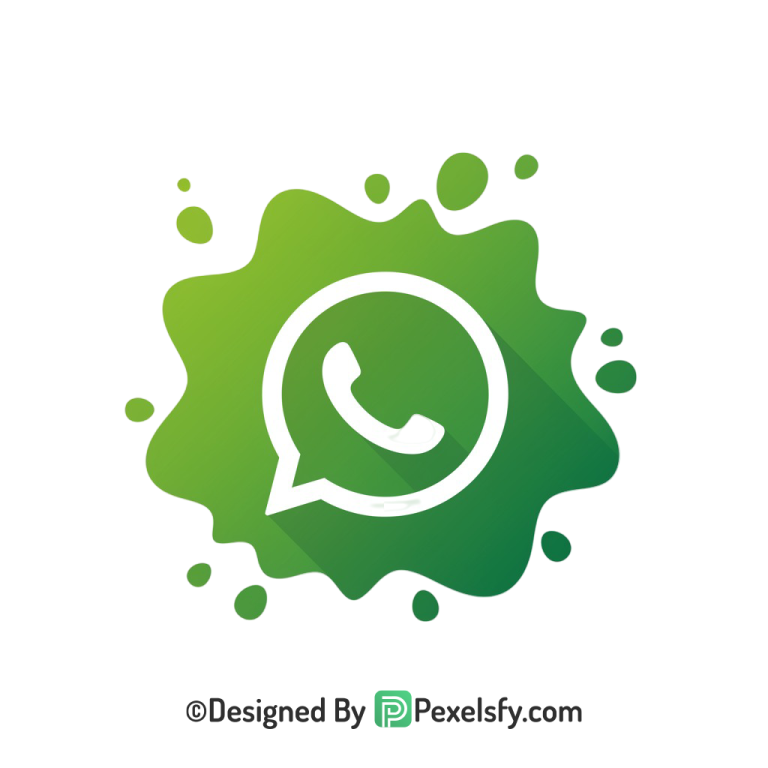 Green Splash WhatsApp Logo PNG