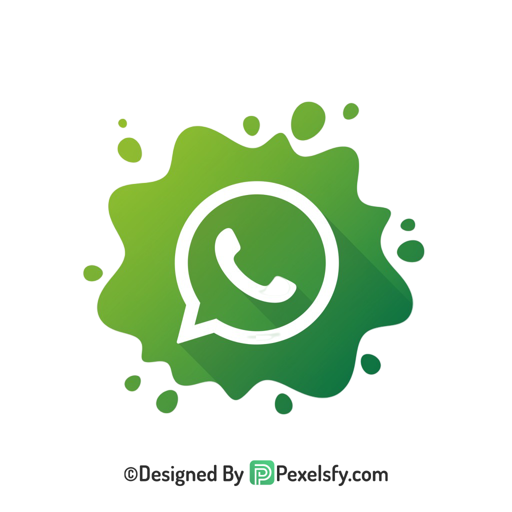 Green Splash WhatsApp Logo PNG