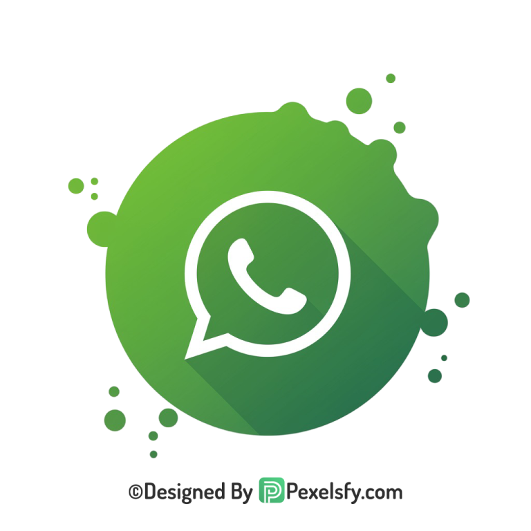 Bold Splash WhatsApp Logo PNG