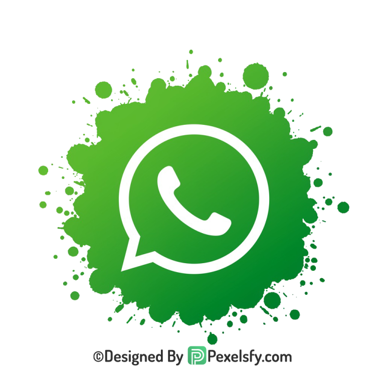 Splash WhatsApp Logo PNG on White
