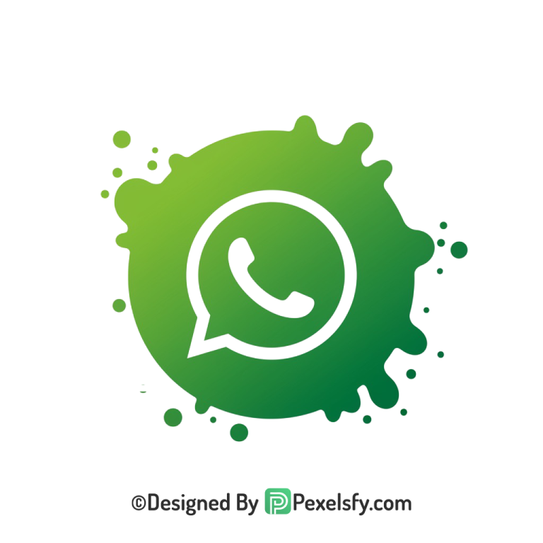 Sleek Splash WhatsApp Logo PNG