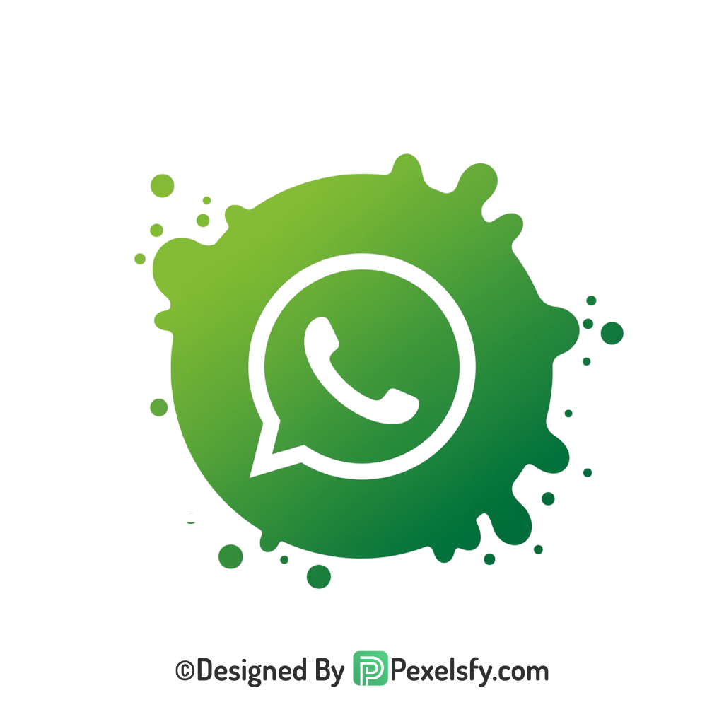 Sleek Splash WhatsApp Logo PNG