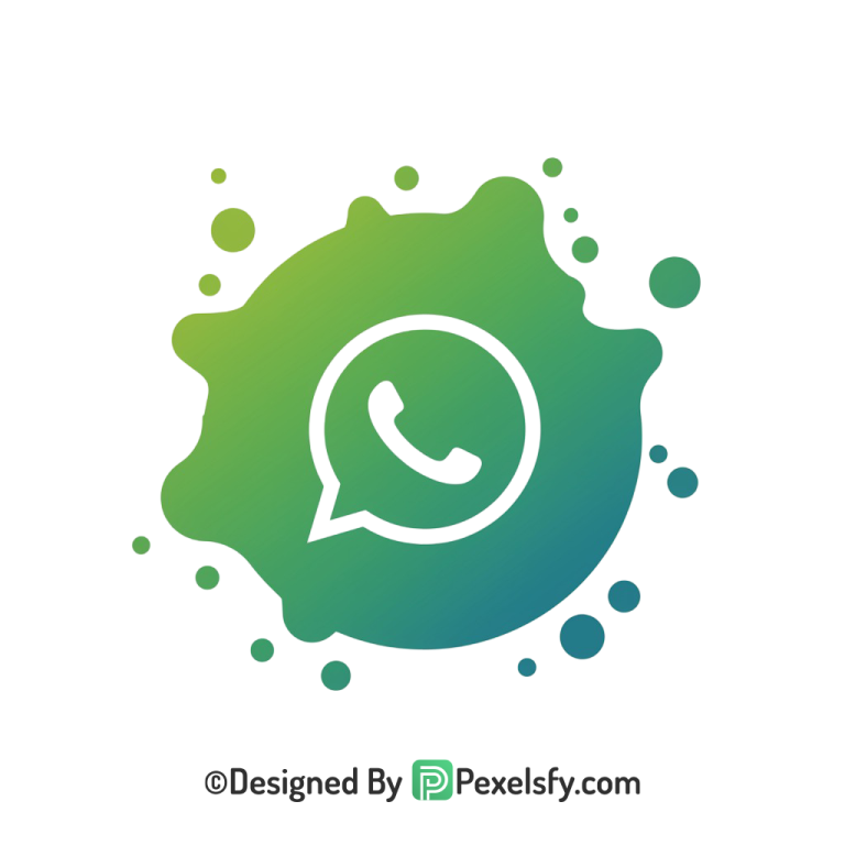 Editable Splash WhatsApp Logo PNG