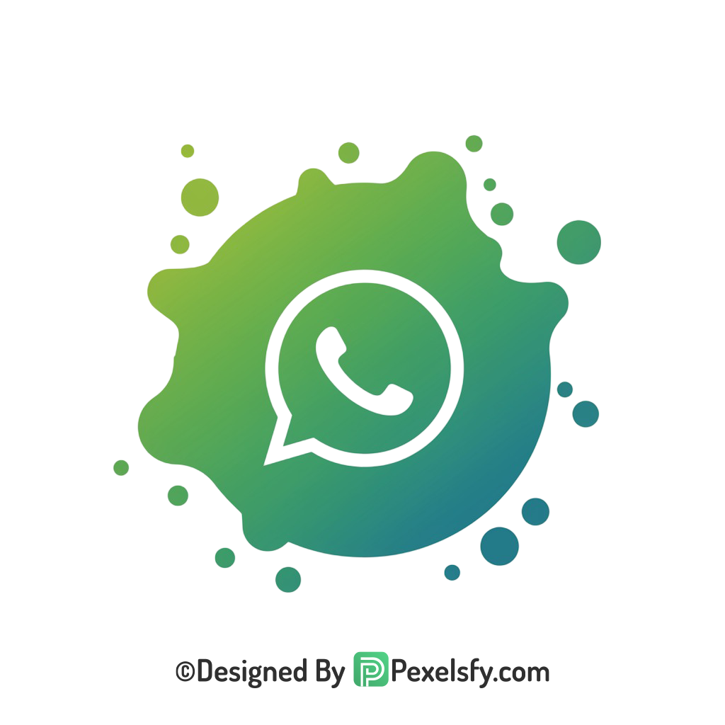 Editable Splash WhatsApp Logo PNG