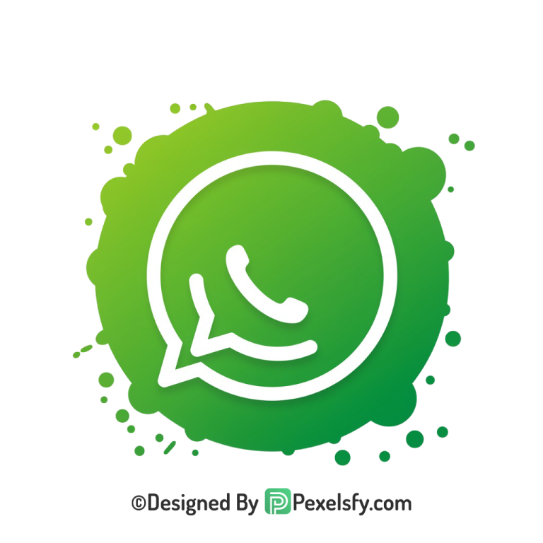 Premium Splash WhatsApp Logo PNG
