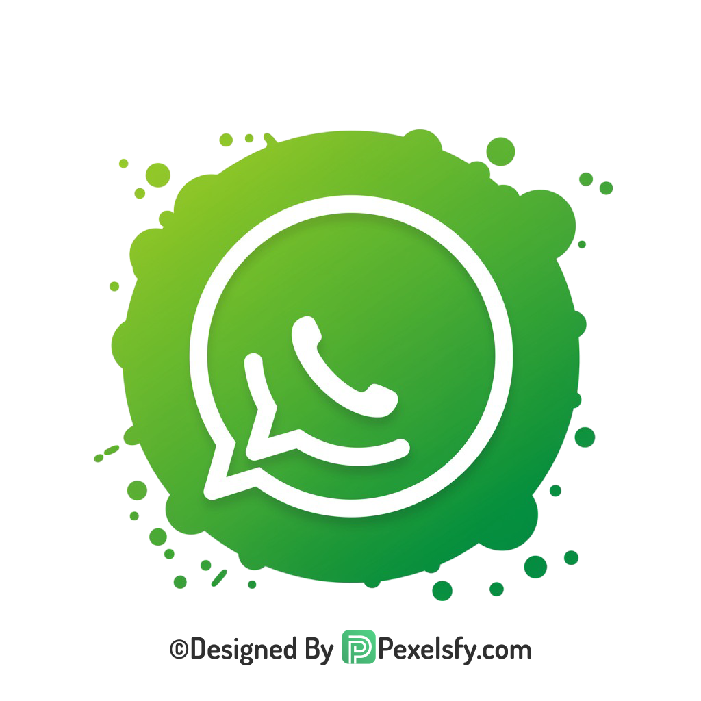 Premium Splash WhatsApp Logo PNG