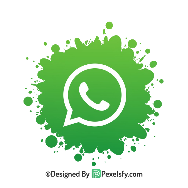 Professional Splash WhatsApp Logo PNG Design