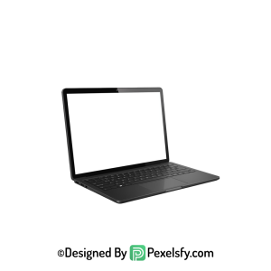 White Screen Laptop PNG Front View, transparent