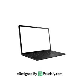 White Screen Laptop PNG for Ads, transparent
