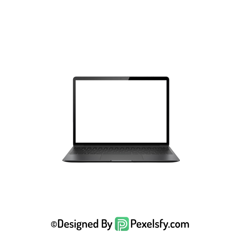White Screen Laptop PNG High Resolution, transparent