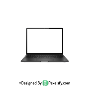 White Screen Laptop PNG for Graphics, transparent