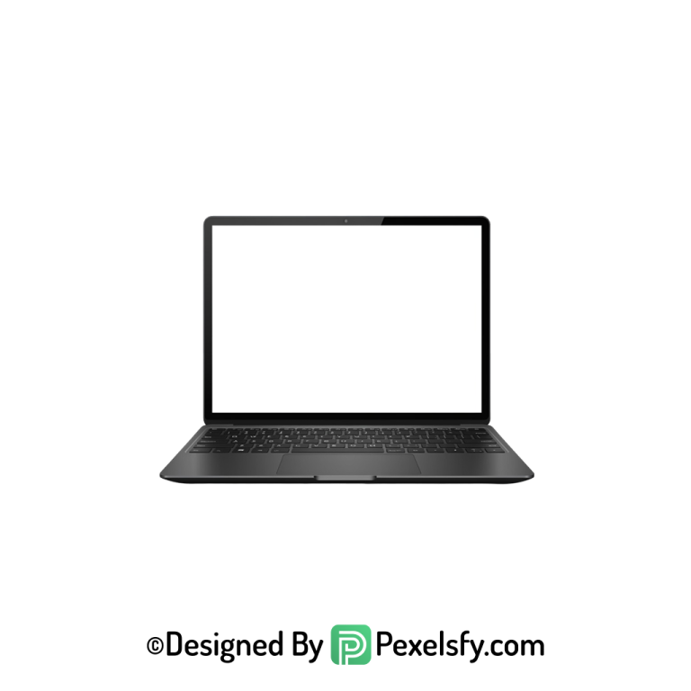 White Screen Laptop PNG for Graphics, transparent