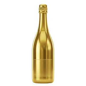 Champagne Golden Bottle Png 1