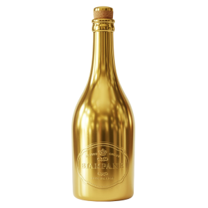Champagne Golden Bottle Png 11